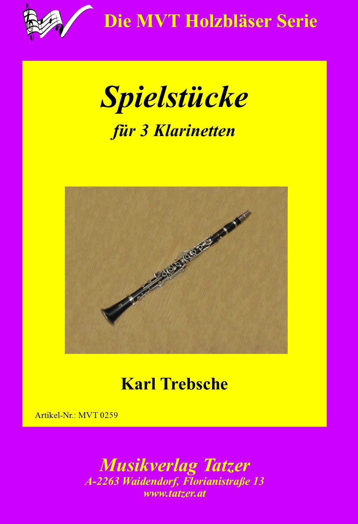 Spielstücke für 3 Klarinetten, Karl Trebsche